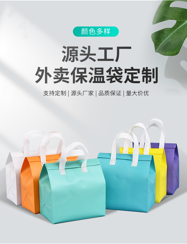 淄博市无纺布保温袋外卖袋